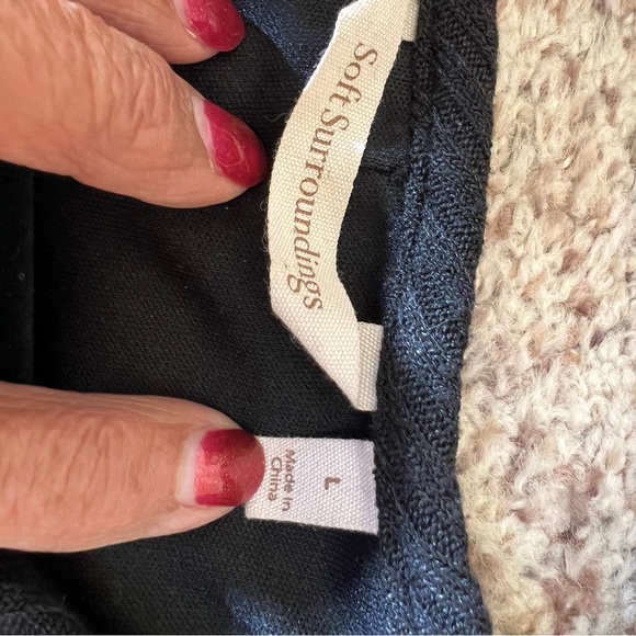 Soft Surroundings Black Long Sleeve Dress - Picture 4 of 5